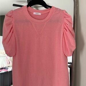 Women’s Cherish Pink Puff Sleeve Top size Medium